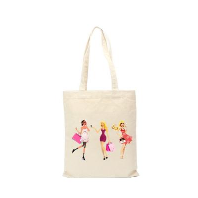 China Customized Cheap Reusable 12oz Cotton Tote Bag Logo Shopping Tote Bag Canvas Bag With Logo Custom for sale