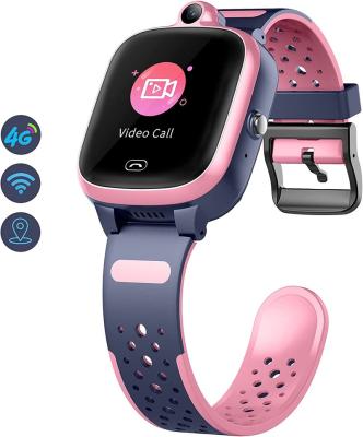 China 4G Touchscreen Smart Watch for Kids - Girls Smartwatch with GPS WiFi Tracker HD Touchscreen SOS Video Call Books for Android/IOS (Pink) for sale