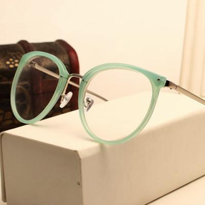 China PC 2021 Classic Fashion Metal Round Retro Optical Glasses Optical Glass Frame Transparent Glasses for sale