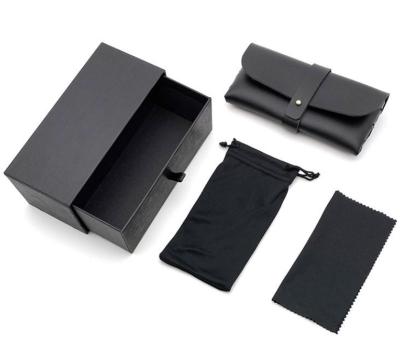 China Folding Cloth Glass Case Paper Box Suit Storage Glass Eyewear Glass Case Portable Sunglasses Packing Case for sale