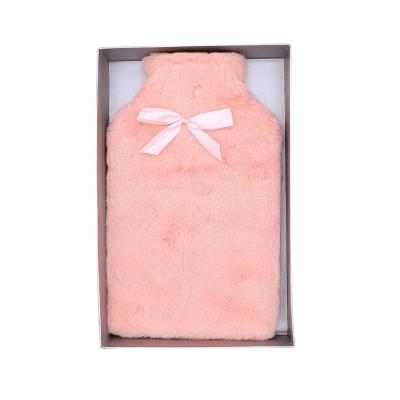 China Warm Multi Color Safety Water Bottle Fleece Cover OEM Water Bag Therapy Draft BS Standard Organ Heating for sale