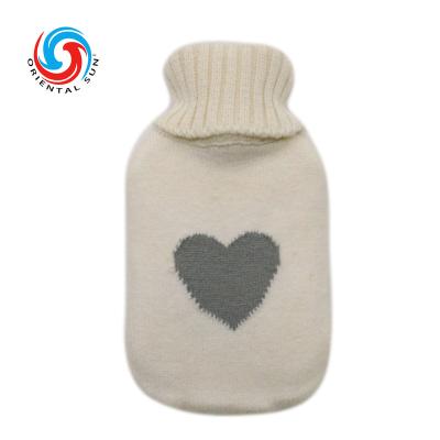 China Wholesale newest manufacture hot water bottle bag natural rubber safety with kint cover for sale