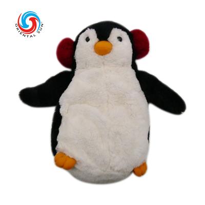 China Newest Animal Series Lovely Penguins Customized Hot Rubber Water Bottles Bags With Cover for sale