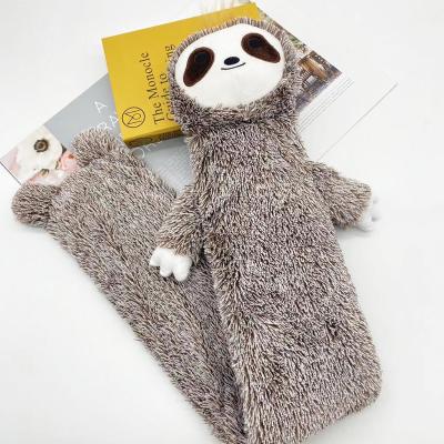 China Newest The Little Long Sloth Water Bottle Warmer Bag With Cute Toy Cover For Kids Plush Water Bottle Warmer Covers for sale