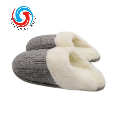 China CUSHIONING Warm Indoor Comfortable Soft Faux Fur Non Slip Single Slippers For Winter for sale