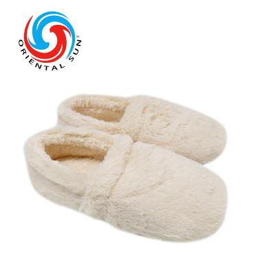 China CUSHIONING Fashion Girls Hot Sales Artificial Wool Cotton Winter Warm White Slippers for sale