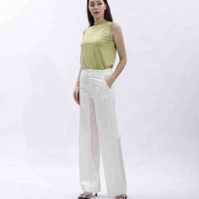 China QUICK DRY Classic Loose Straight Leg Pants Color Plain Fly Button Drop Wide Leg Pants for sale