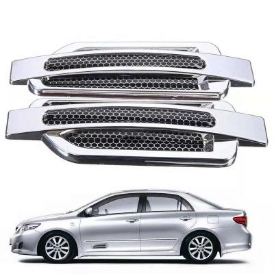 China Sports 1 Pair Universal Car Side Air Flow Duct Damper Cover Intake Grill Sticker for sale