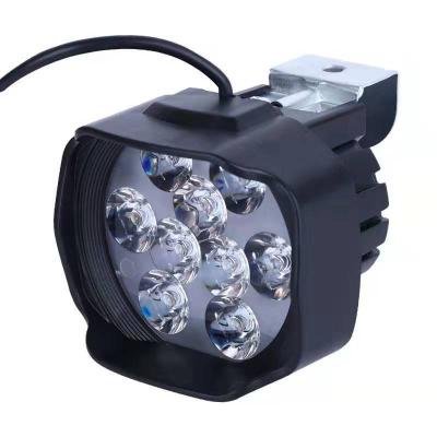 China Auto Lighting+Flashing 27W Plastic Material Led Motorcycle Headlight 9 LED Fog Lighting System Motorcycel Led Lights For Motorcycle Motorbike for sale