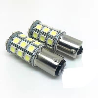 China Morden luxury wholesale price led brake LED light car headlight T25/S25 BARK 15D 1157 5050 27 smd led car light for sale