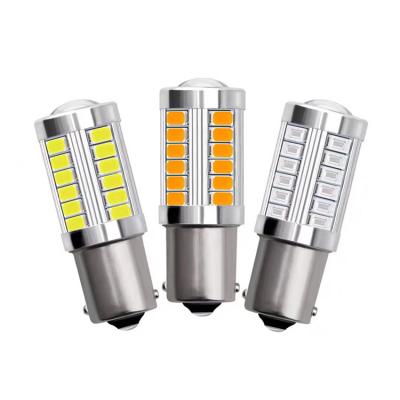 China LED For Car Light Bulbs 12V Turn Signal Lamp Brake Reverse Light 33SMD M-038 Yellow White for sale