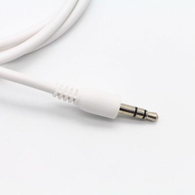 China Car 3.5mm to 3.5mm Aux Audio Cable white for sale