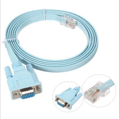 China Router 6 Ft Rs232 Db 9 Pin Cable Serial Db 9 To Rj45 Console Cable for sale