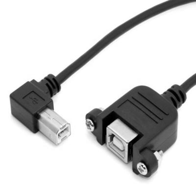 China Printer Device Usb B Male To Female Printer Extension Cable With Screw Lock for sale