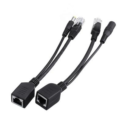 China Universal camera RJ45 male and dc5521 male to female rj45 poe cable for sale