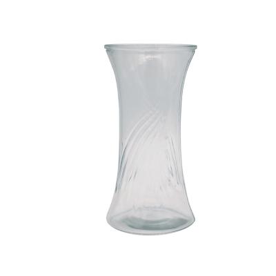 China Wholesale Cheap Belted Glass Vase Minimalist Factory Delicate Design Vase In Low Price for sale