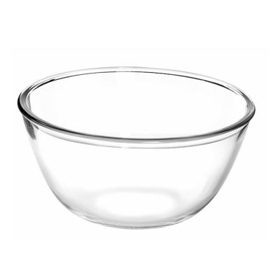 China Hot Selling Salad Bowl Microwave Heatable Oven Bowl Mixing Bowl Glass Container for sale