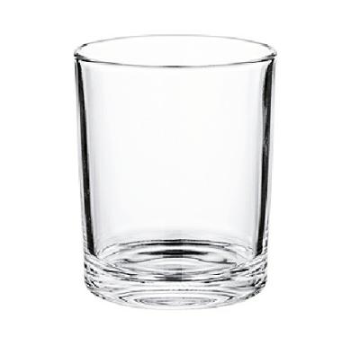 China Traditional Home Decor Scented Glass Candle Holder 220ml Clear Glass Candle Cup for sale