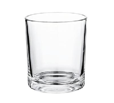 China Good Quality 210ml Clear Glass Candle Holder Traditional Creative Decoration Glass Candle Holder for sale