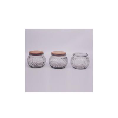 China Traditional wholesale glass jar food cookie kitchen factory glassware lead-free glass jar for sale