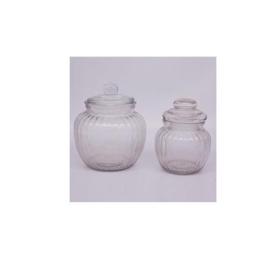 China Traditional the hottest selling cute modeling glass jar classic design circle empty jar for sale