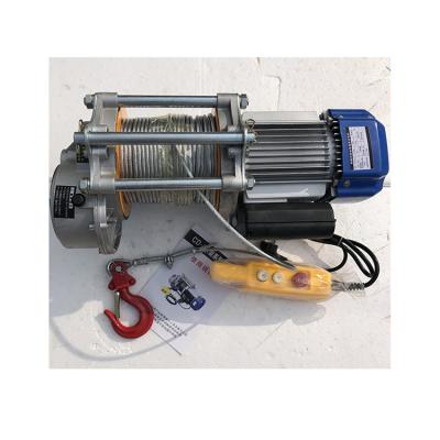 China Most popular high quality 1000kg 220v high voltage fast line speed electric winch 2000lbs for sale