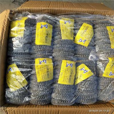 China Sustainable Silver Smart Galvanized Steel Mesh Scrubber Rolls Sponge Scrubber for sale