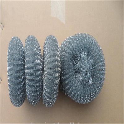 China Sustainable Kitchen And Pot Duty Cleaning Stainless Steel Wire Scourer Metal Scrubber for sale