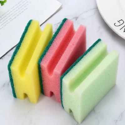 China Viable Hot Sale Kitchen Clean Dish Wash Non-scratch Sponge Scourer for sale