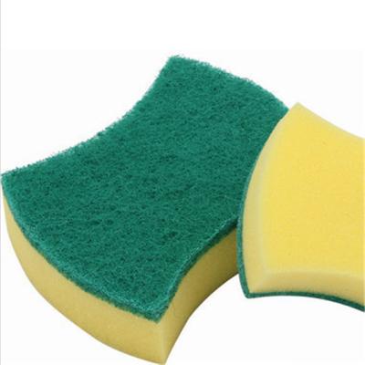 China Durable Sponge Sponge Scrubber Dish Heavy Duty Wash Kitchen Nylon Scourer for sale