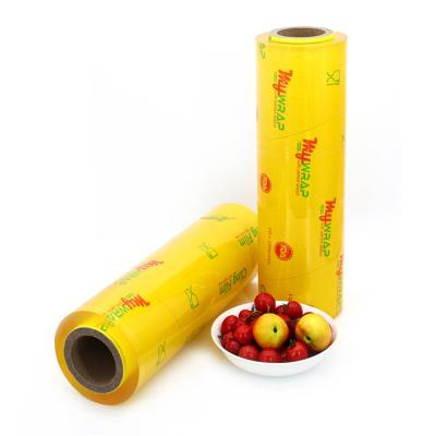 China Moisture Proof Food Grade Packing PVC Stretch Cling Film Food Grade Jumbo Roll for sale