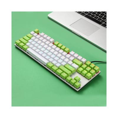 China Hotswap custom logo RGB custom logo RGB plug and play gaming PC gamer backlit backlit wireless cable mechanical keyboard with lights for sale