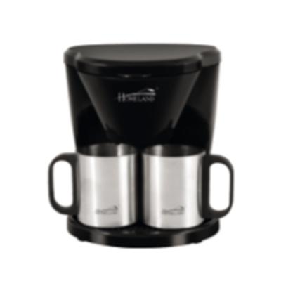 China 8 Cups Double Walls Stainless Steel Cups Small Coffee Maker Semi Mini Mini All-in-One Ground Cooking American Home Office Freshly for sale