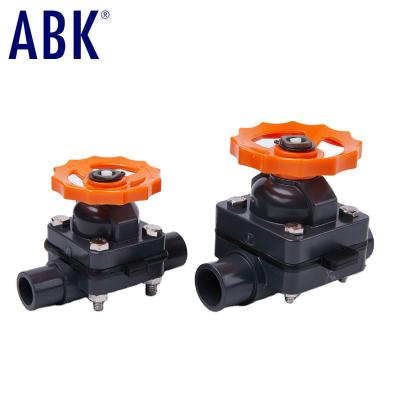 China PVC General Valve Manufacturer DN15~DN150 Plastic Diaphragm Valves for sale