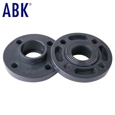 China High Quality Materials Acid and Alkali Resistant Corrosion Protection Plumbing Pipe Fittings UPVC PVC Looper Water Supply Fitting Flange for sale