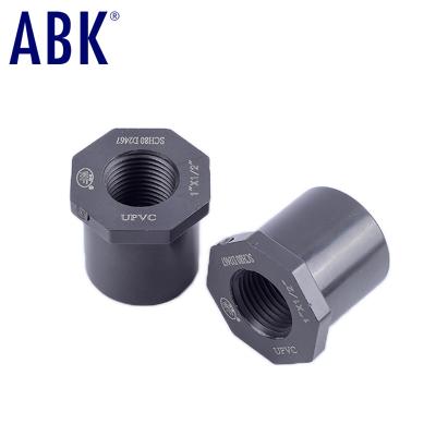 China Hot Sale Acid And Alkali Corrosion Protection Resistant ANSI Standard Industrial Grade Plumbing Accessories UPVC Bushing for sale