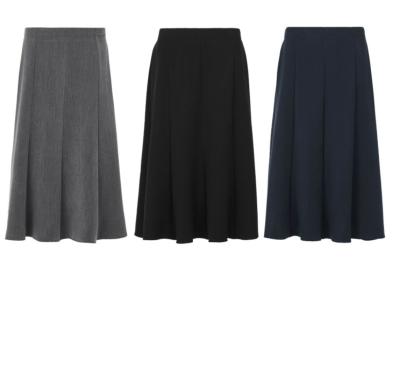 China Factory Direct Supply Breathable Our Own Manufacturer Fashionable Waist Pleated A Edge Side Slit Skirt for sale