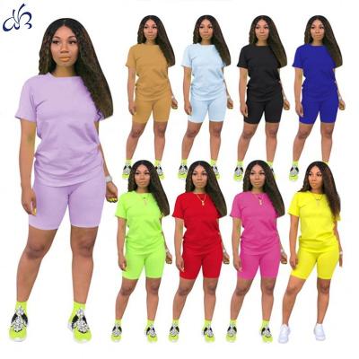 China High quality sweat cotton anti-pilling two-piece tracksuit 2022 summer warm-up fashion sports for women 2-piece equipment for sale