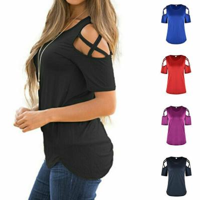 China Our own manufacturer new products breathable women's durable comfortable casual women's knitted t-shirts fashion T-shirts for sale