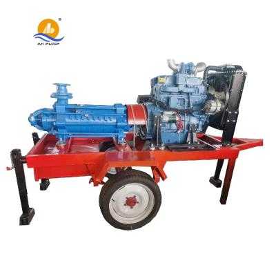 Китай Water filling diesel engine driven multistage centrifugal water pump продается