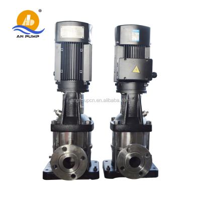 China stainless steel vertical multistage centrifugal hot water recirculating booster pump for sale