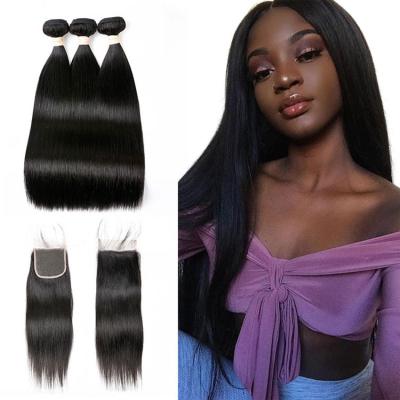 China Factory Supply Best 150% Density Headbands Weave Raw Virgin Brazilian Hair Bundles With Closure Or Headband for sale