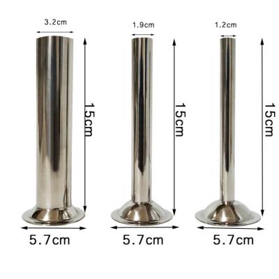 China 4Pcs Eco-Friendly Stainless Steel Food Grade Sausage Safe Stuffer Filling Tubes Funnels Nozzles Replacement Parts for sale