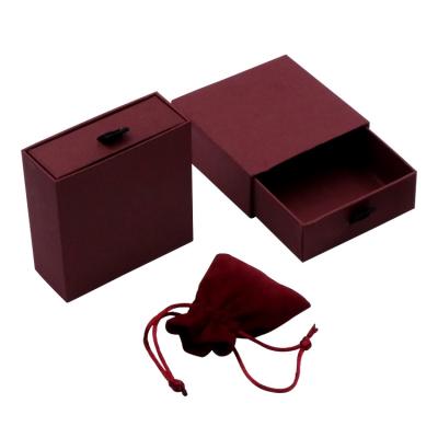 China Sotrage asp free design drawer box jewelry special paper tan jewelry gift box with logo for sale