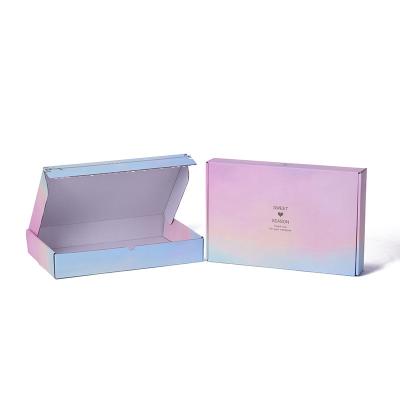 China ASP Recyclable Hot Sales Printing Paper Mailing Boxes Custom Mailing Shipping Boxes With Zipper Side for sale