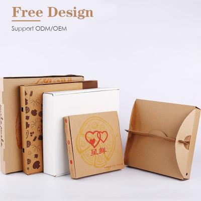 China ASP Recyclable Wholesale High Quality Custom Logo Reusable Delivery Corrugated Box For Pizza for sale