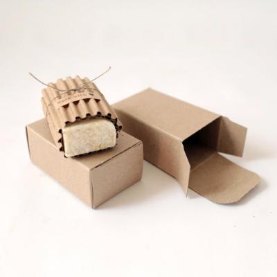 China ASP Factory Low Price Recyclable Wholesale Kraft Paper Soap Bar Packaging Box for sale