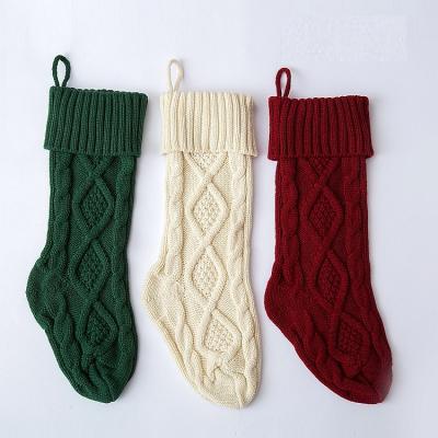 China Daily Lifestyles Wholesale Custom Red Christmas Ornaments Socks Stocking For Sublimation Ornament Blanks for sale