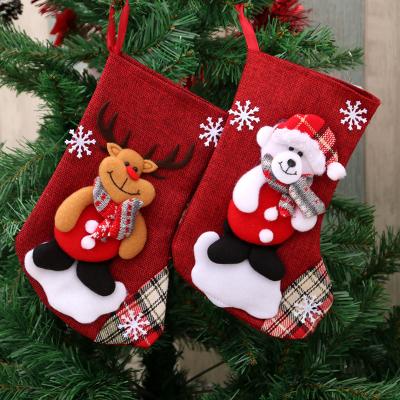 China Daily Life Wholesale Custom Christmas Stockings Animal Wrap Jars Pendant For Christmas Tree Decorations for sale