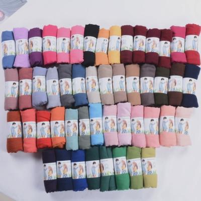 China Daily Life Lady Women Long Candy Colors Soft Cotton Wrap Shawl Scarves Fashion Stole for sale